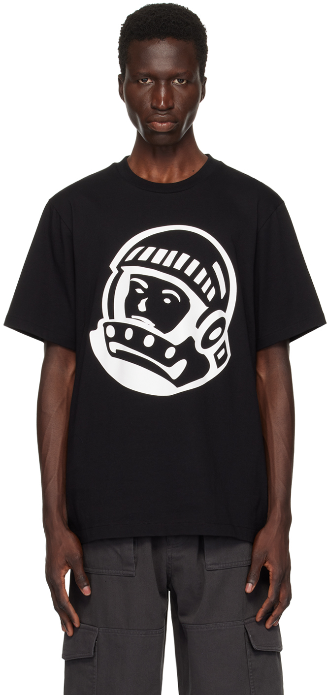 Billionaire Boys Club Mens Black Astro Helmet Branded-print Cotton-jersey T-shirt In Black