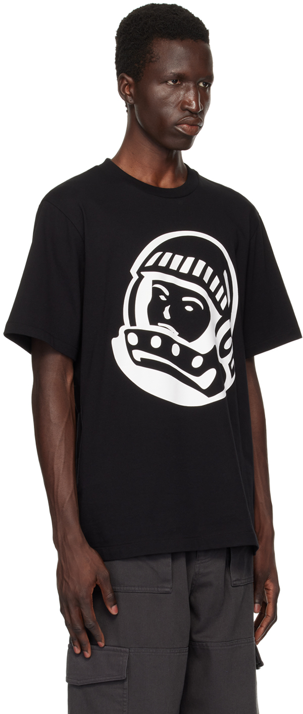 Billionaire Boys Club Mens Black Astro Helmet Branded-print Cotton-jersey T-shirt In Black