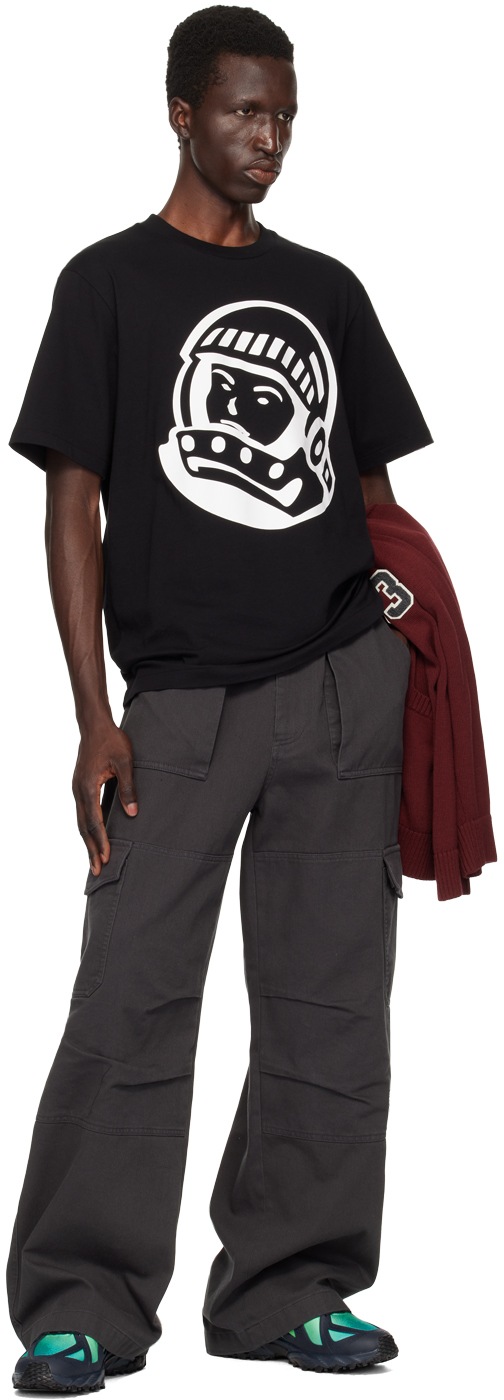 Billionaire Boys Club Mens Black Astro Helmet Branded-print Cotton-jersey T-shirt In Black