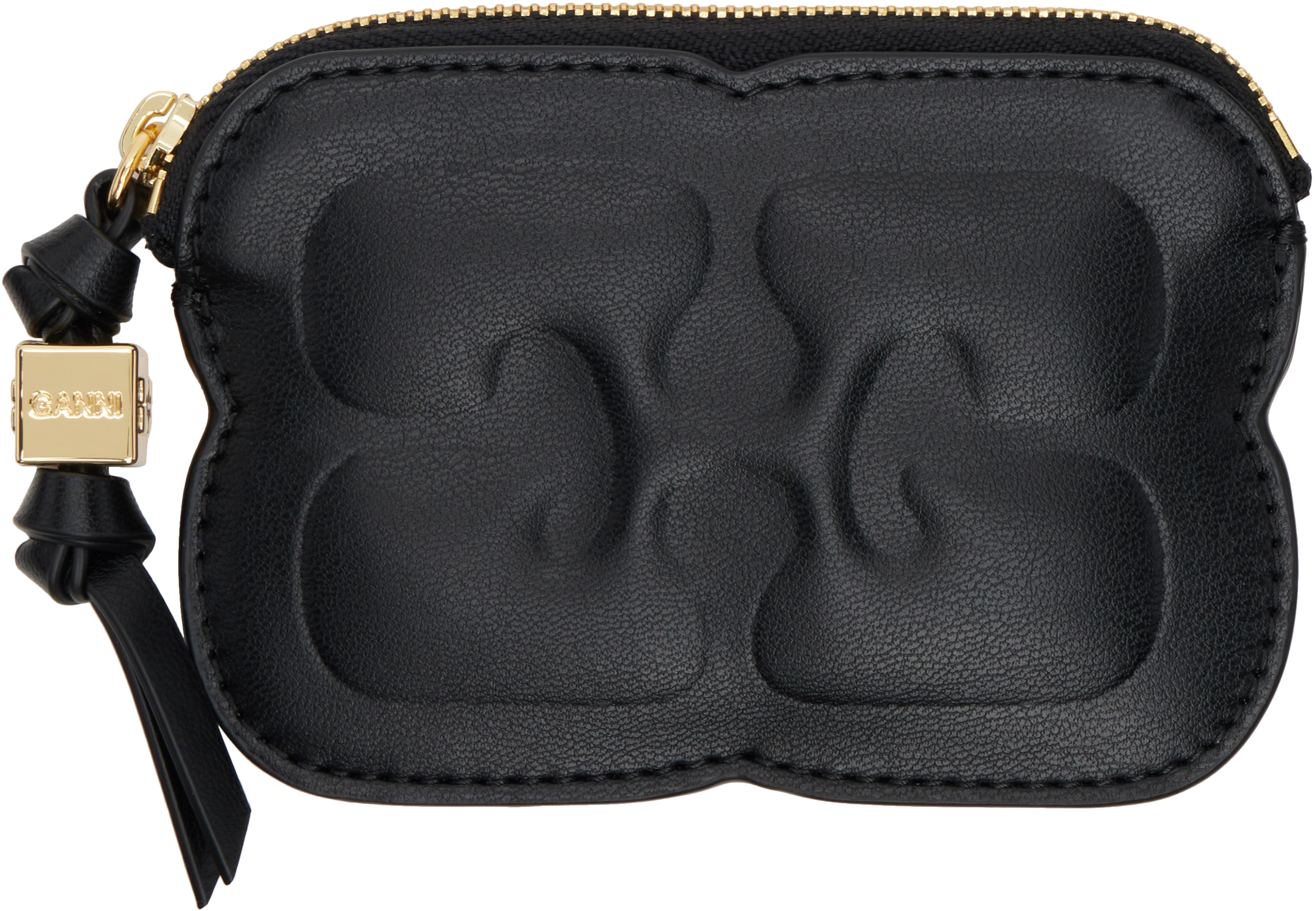 Black Bou Zipped Wallet