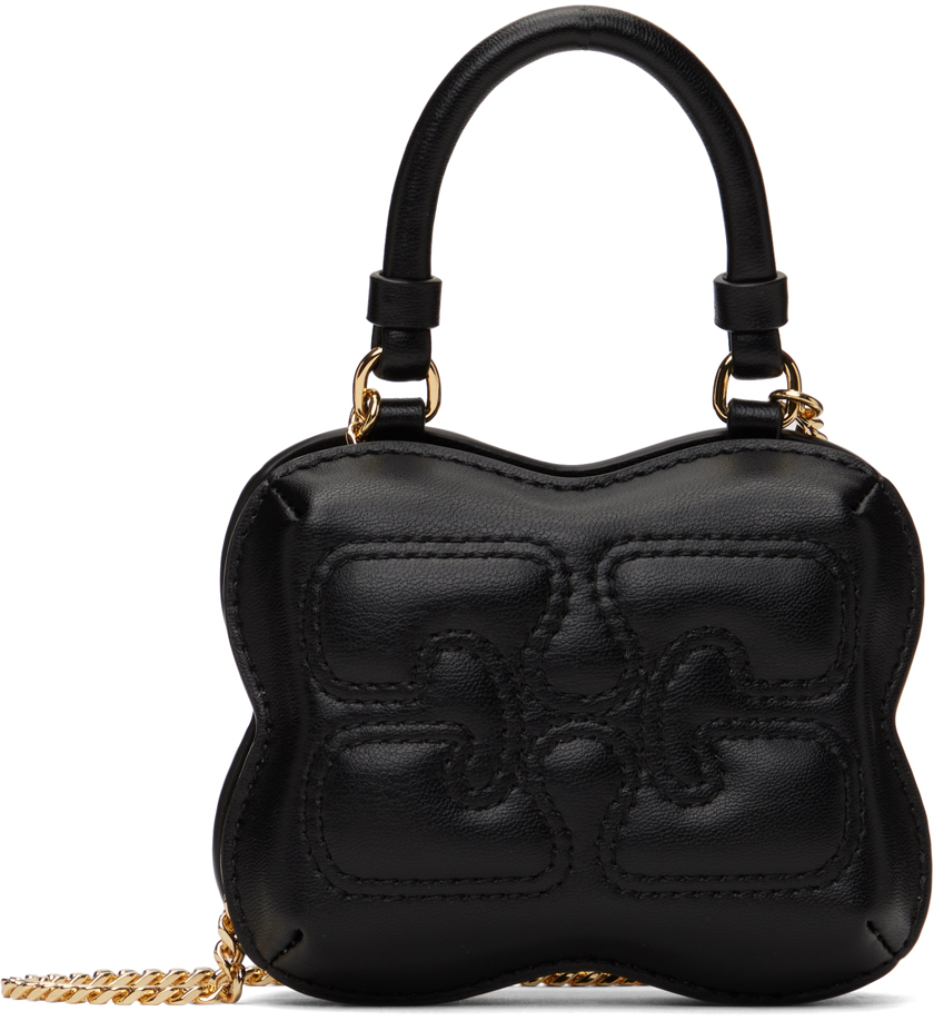 Black Nano Butterfly Top Handle Bag