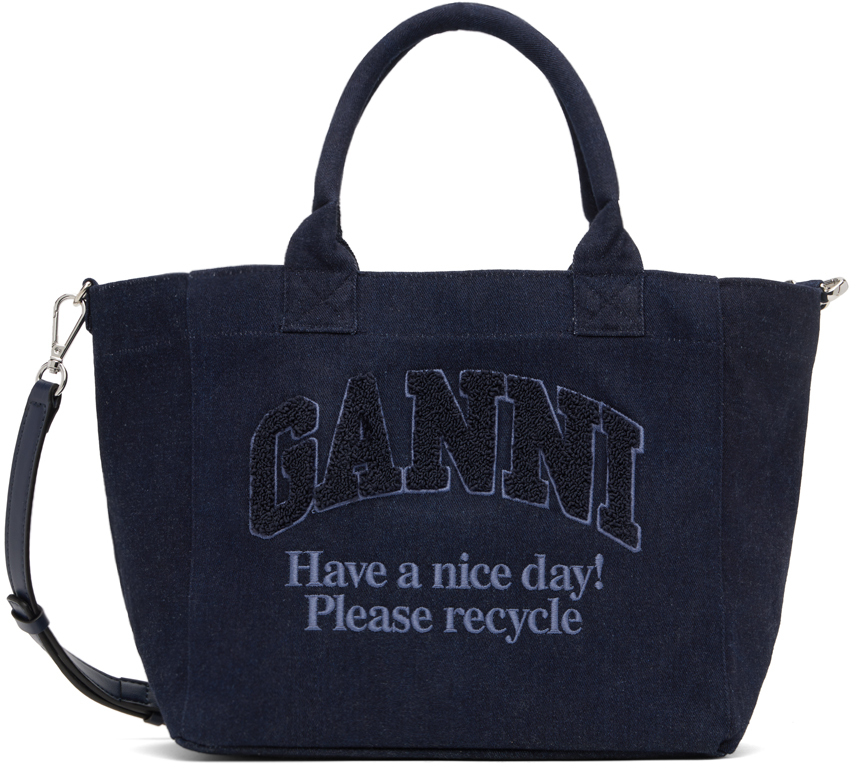 Navy Small Shopper Tote