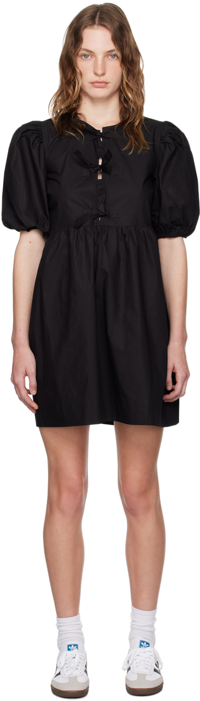 Ganni Taffeta Mini Dress Black/ミニ丈 ドレス パーティ ミニ丈 パーティ Ganni(ガニー) - 海外通販のBUYMA