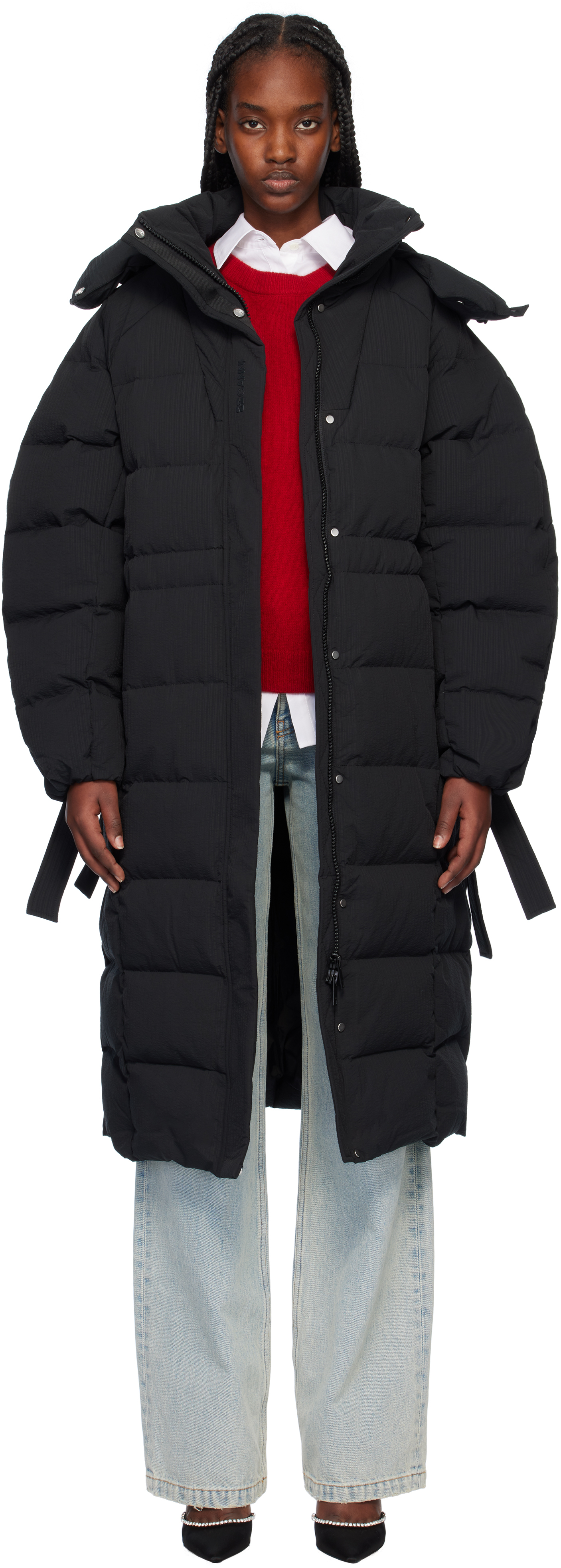 Black Tech Down Coat