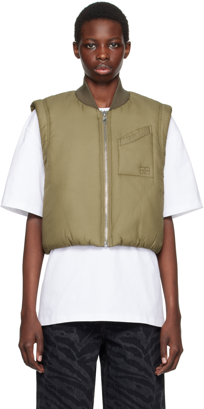 Green Zip-Up Vest