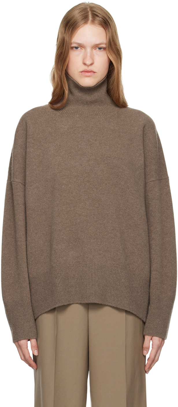 Róhe Taupe Classic Turtleneck