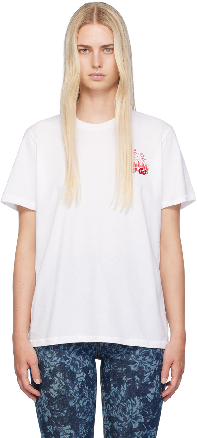 White 'GoGo' T-Shirt