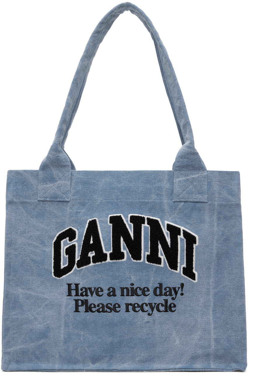 Blue Large Canvas Tote