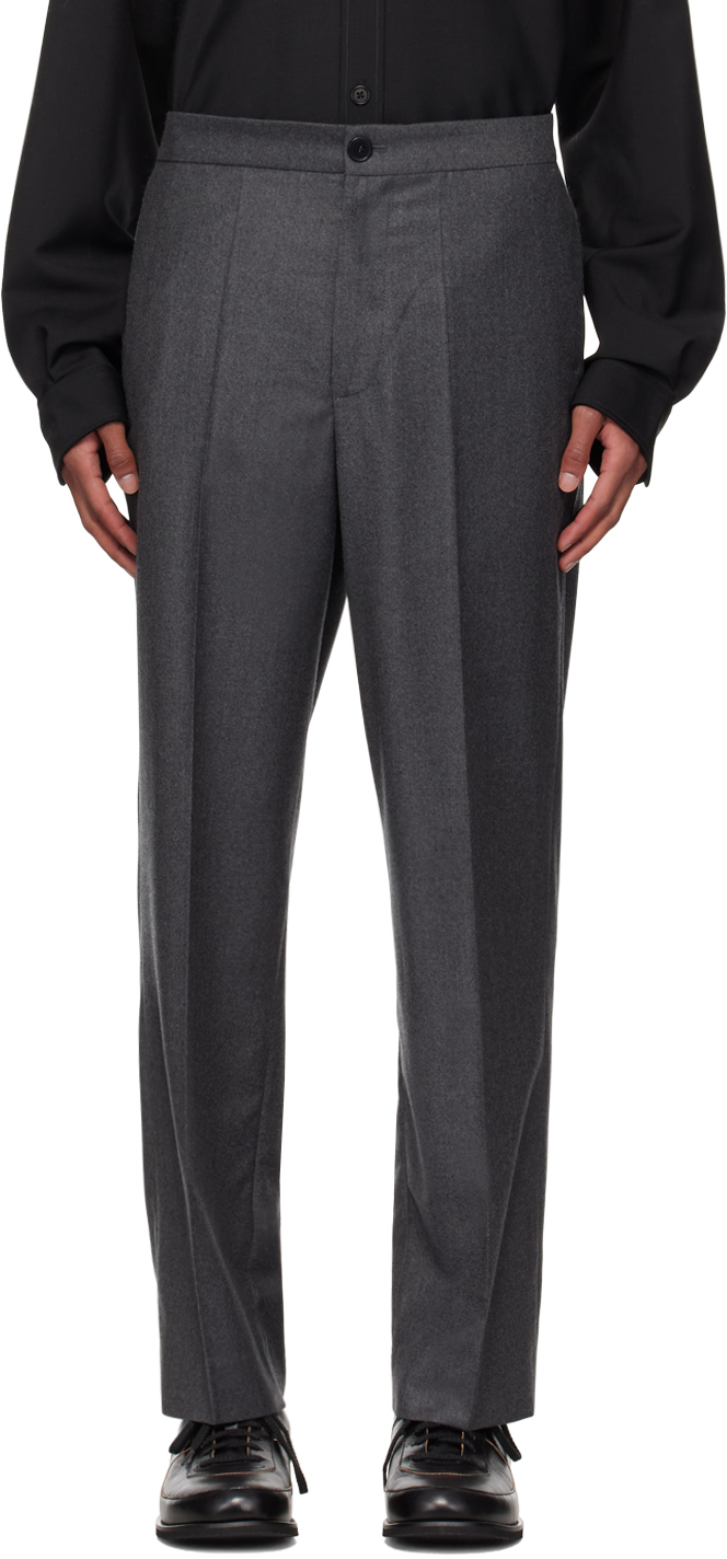 Róhe Gray Straight Leg Classic Trousers