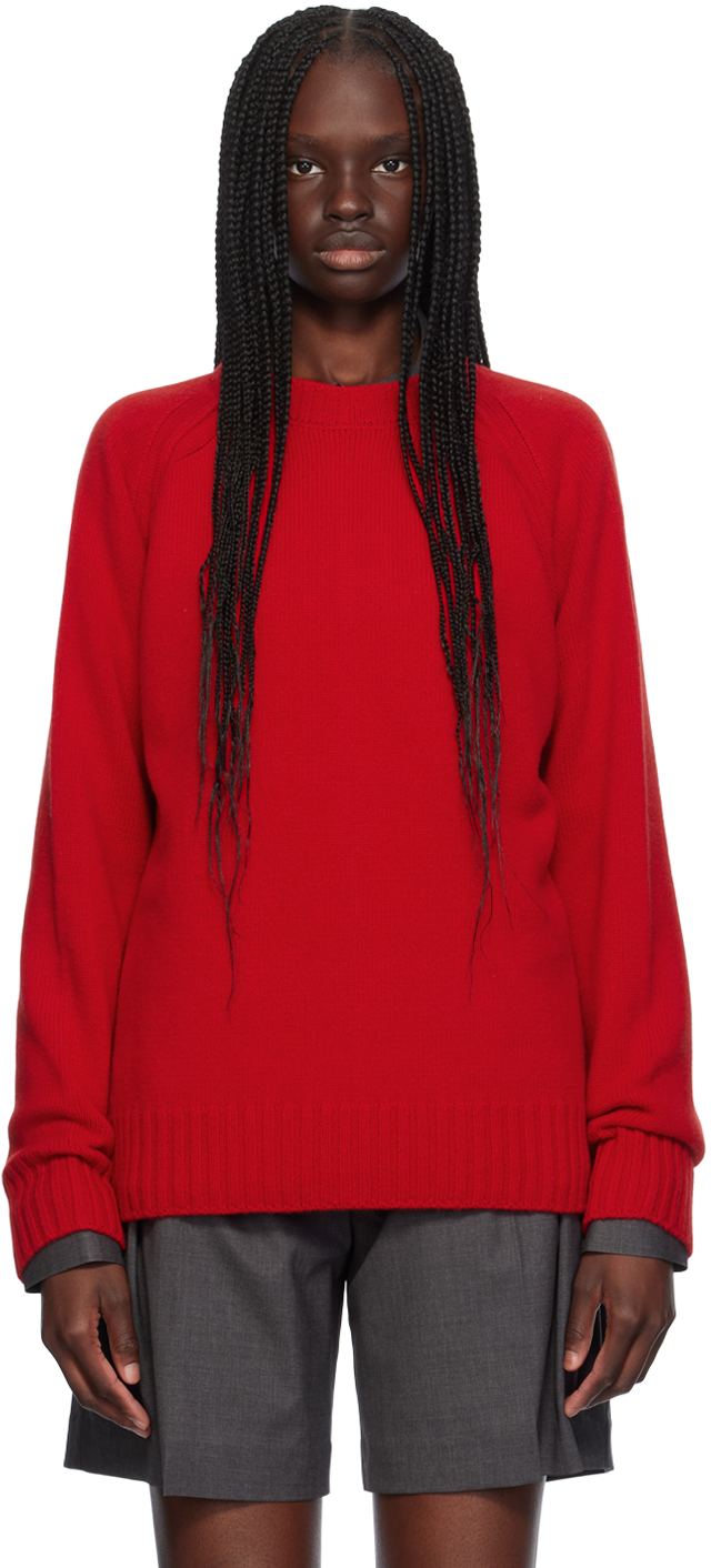 róhe red raglan sweater