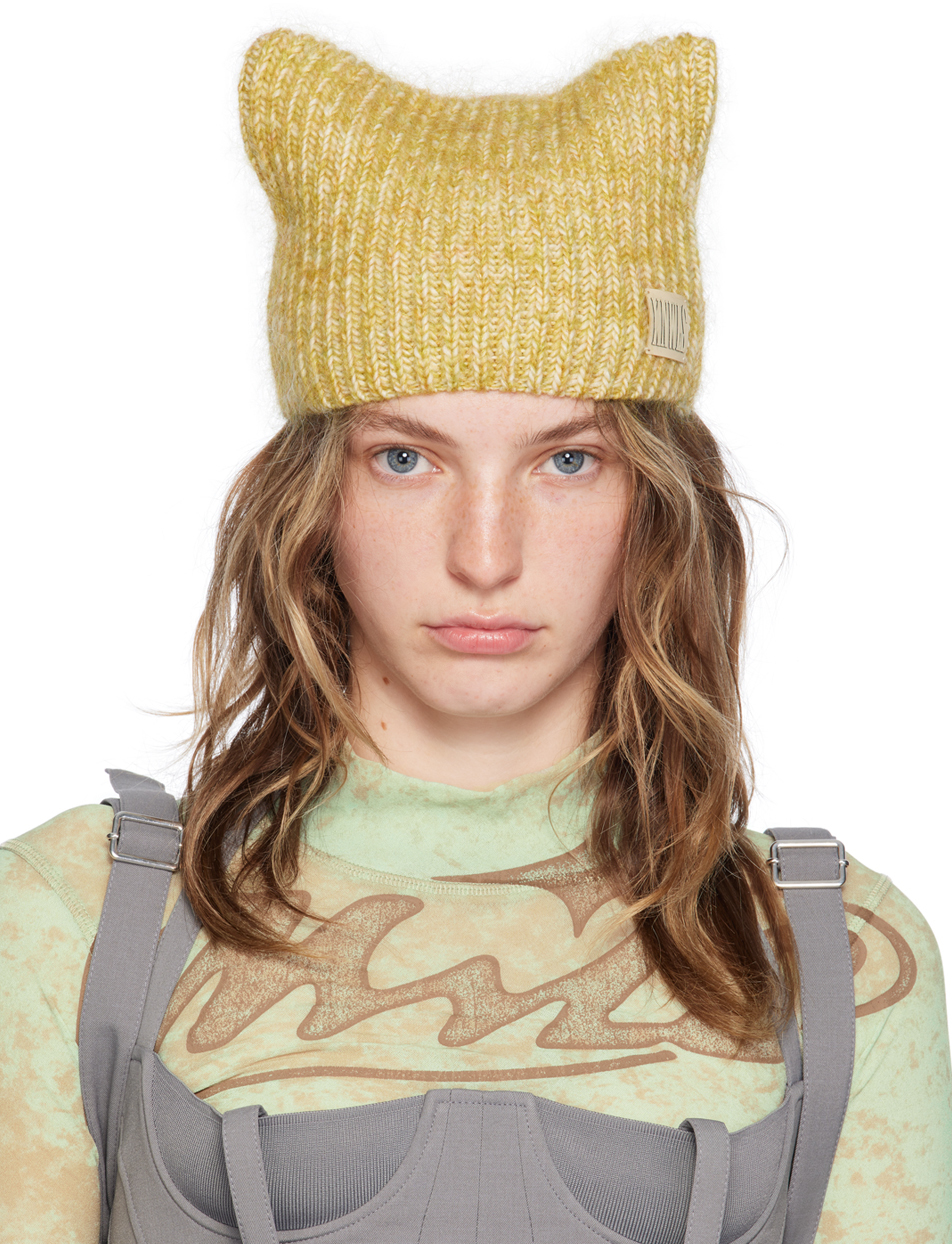 Yellow Precious Beanie by KNWLS on Sale