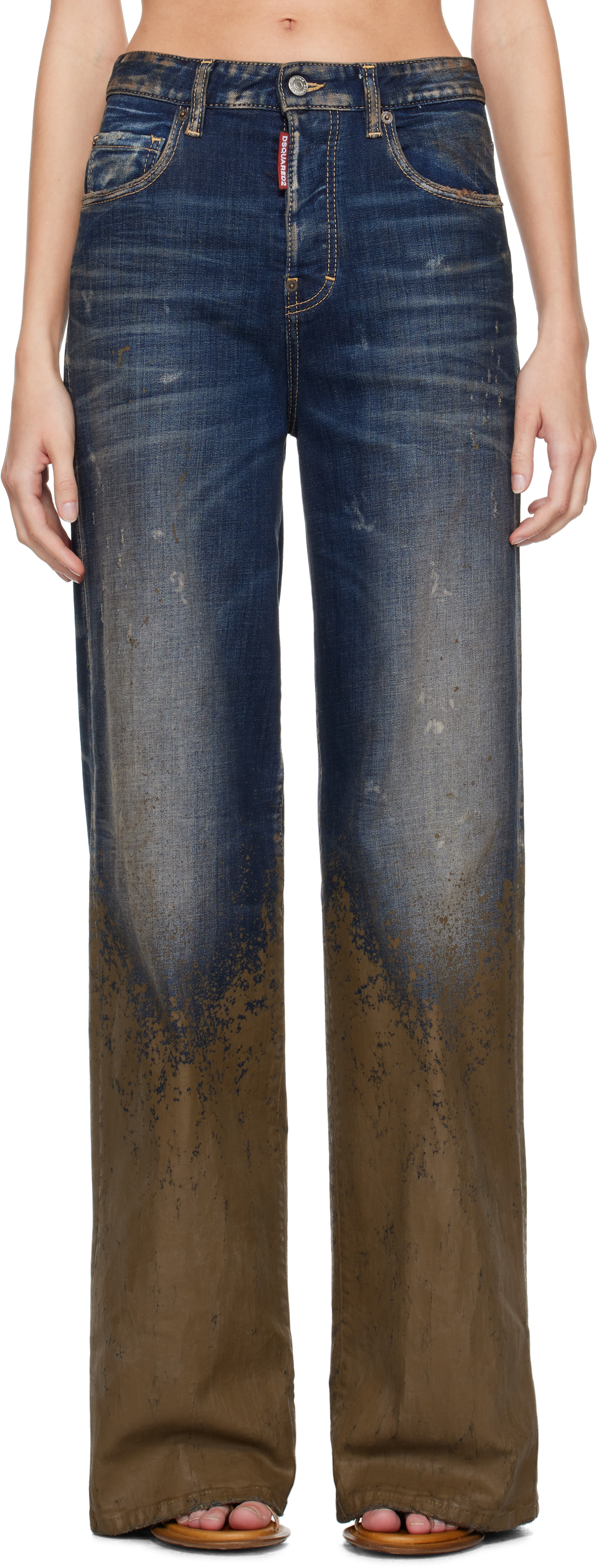 Blue & Brown Traveller Jeans