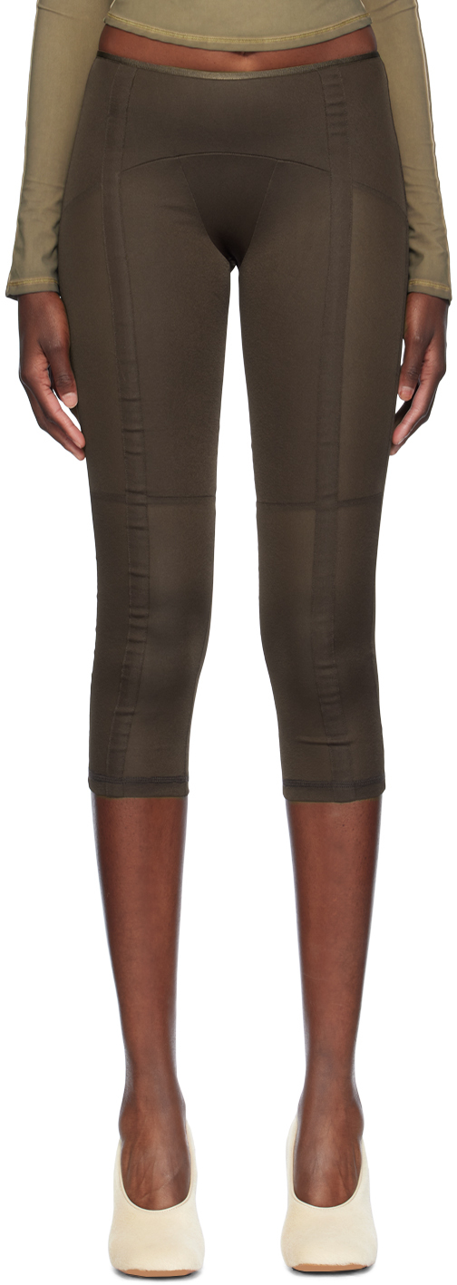 Brown Grace Capri Leggings