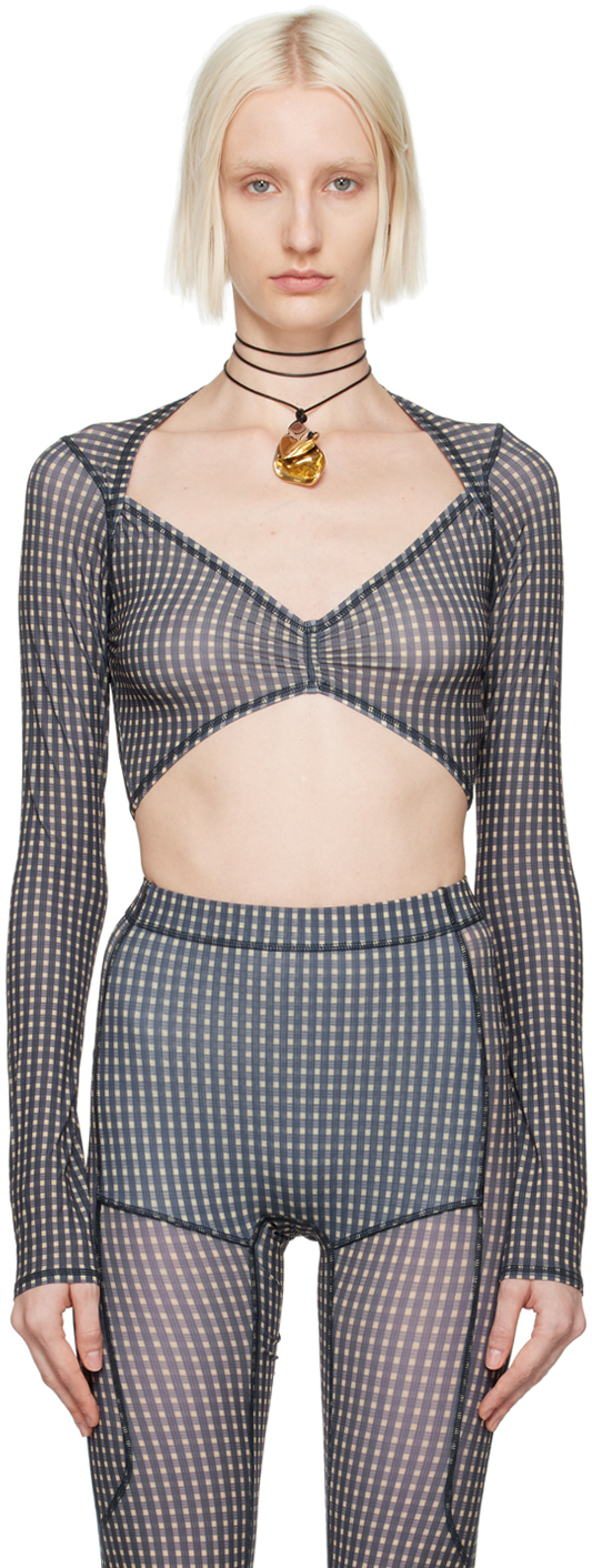 KNWLS トップス　ssense シアートップ charlotte-knowles-taupe-twist-
