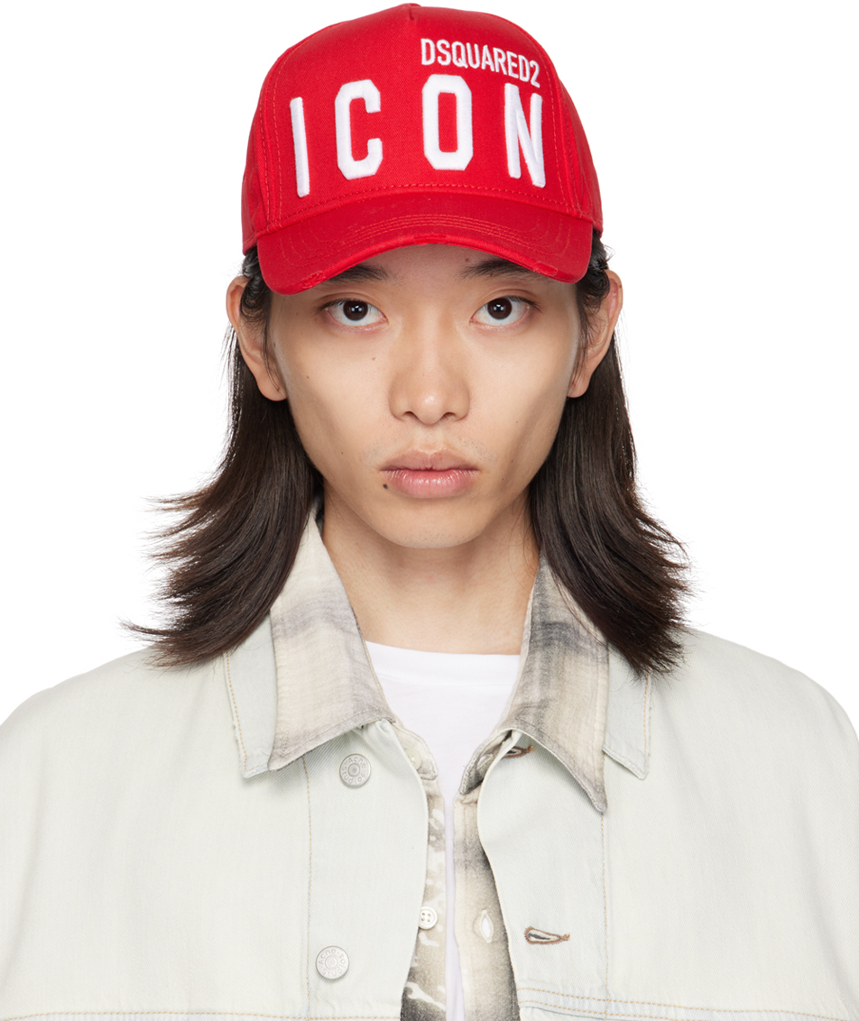 Shop Dsquared2 レッド Be Icon ベースボールキャップ In M818 Red