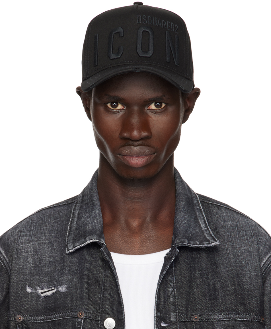 Black 'Be ICON' Baseball Cap