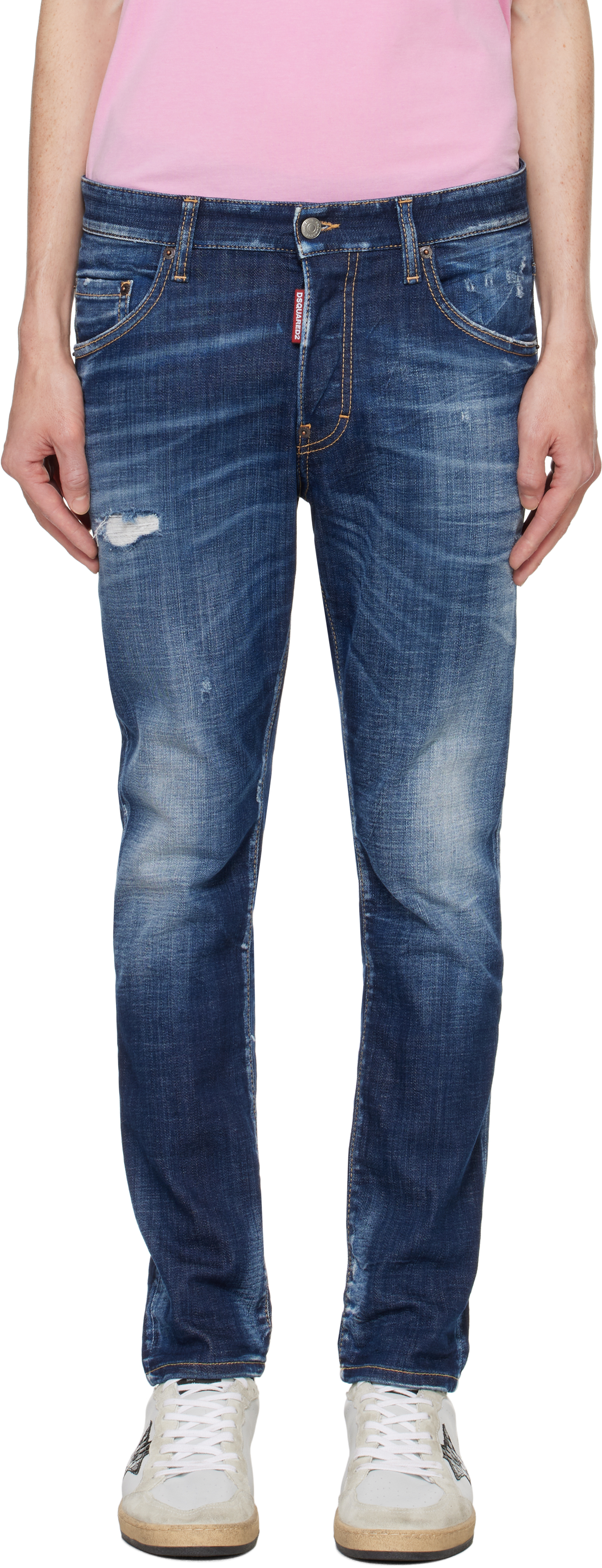 Navy Skater Jeans by Dsquared2 on Sale