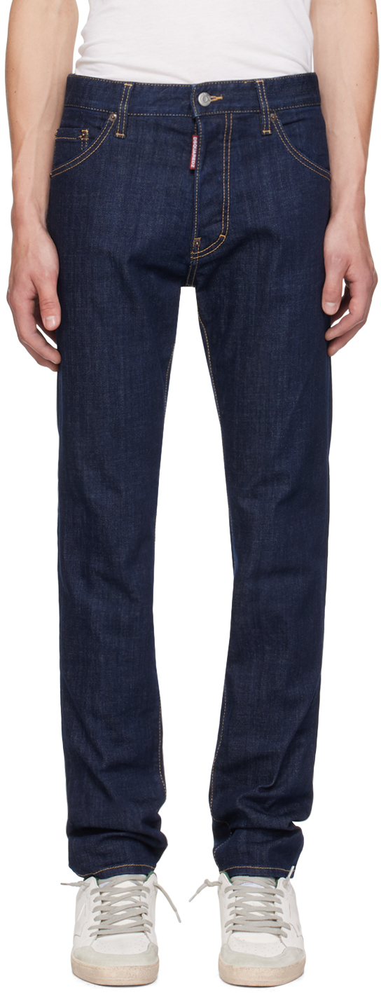 Blue Dark Rince Wash Cool Guy Jeans