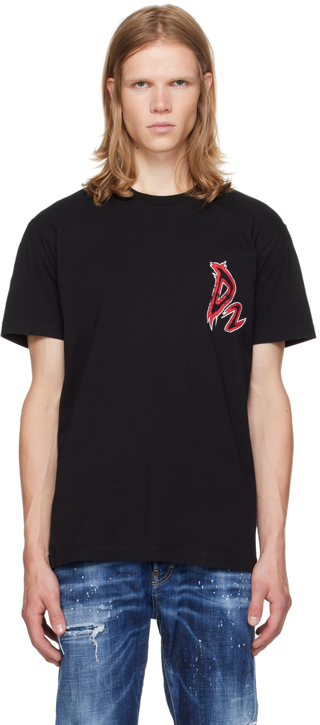 Black Devil Print T-Shirt