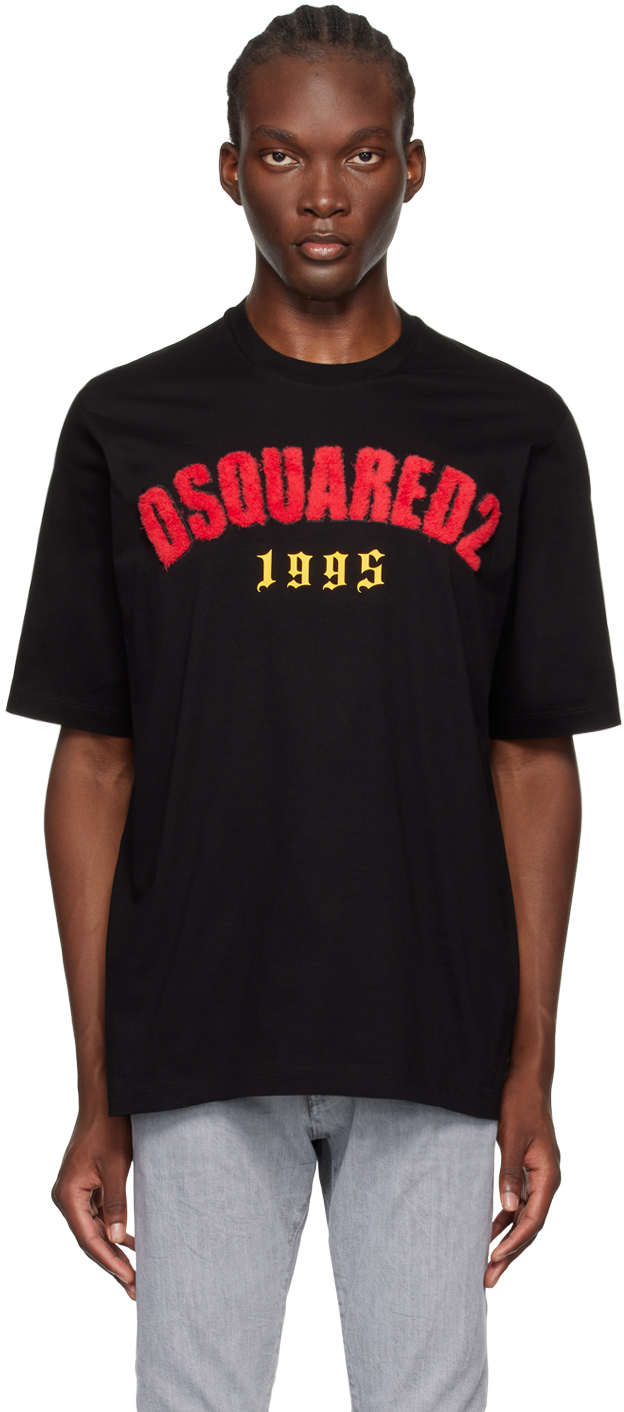 【DSquared2】LOOSE FIT TEE◆S74GD1197D20004 Black Loose Fit T-Shirt by Dsquared2 on Sale