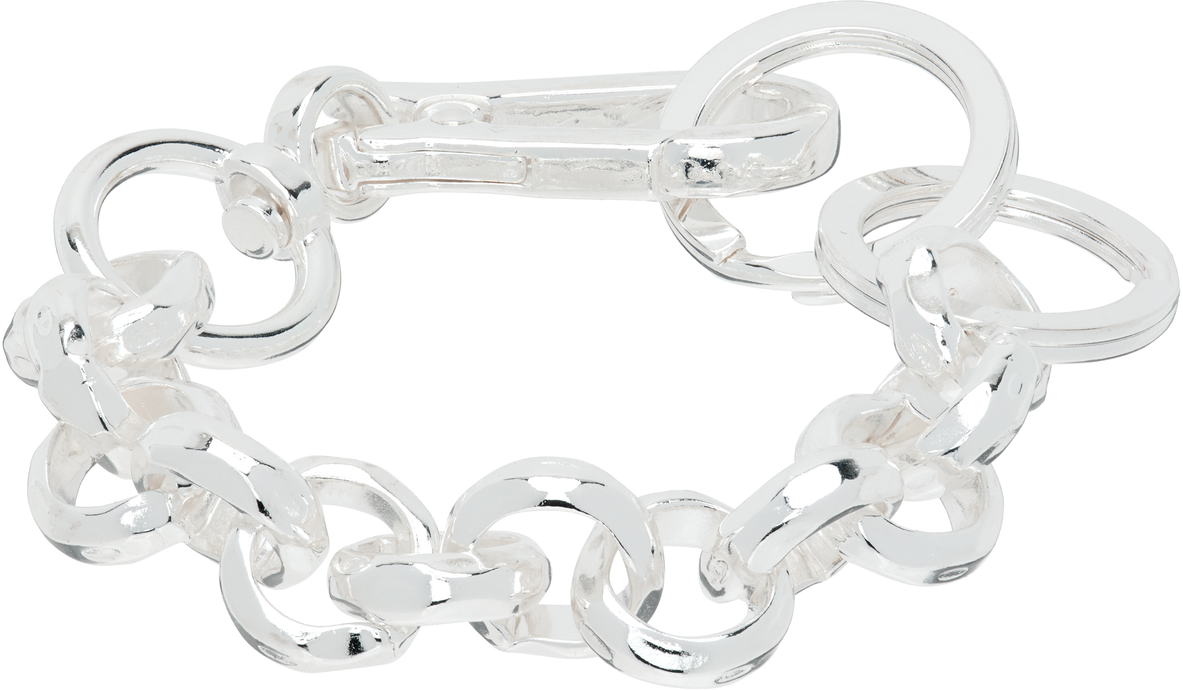 Silver Rolo Hardware Bracelet