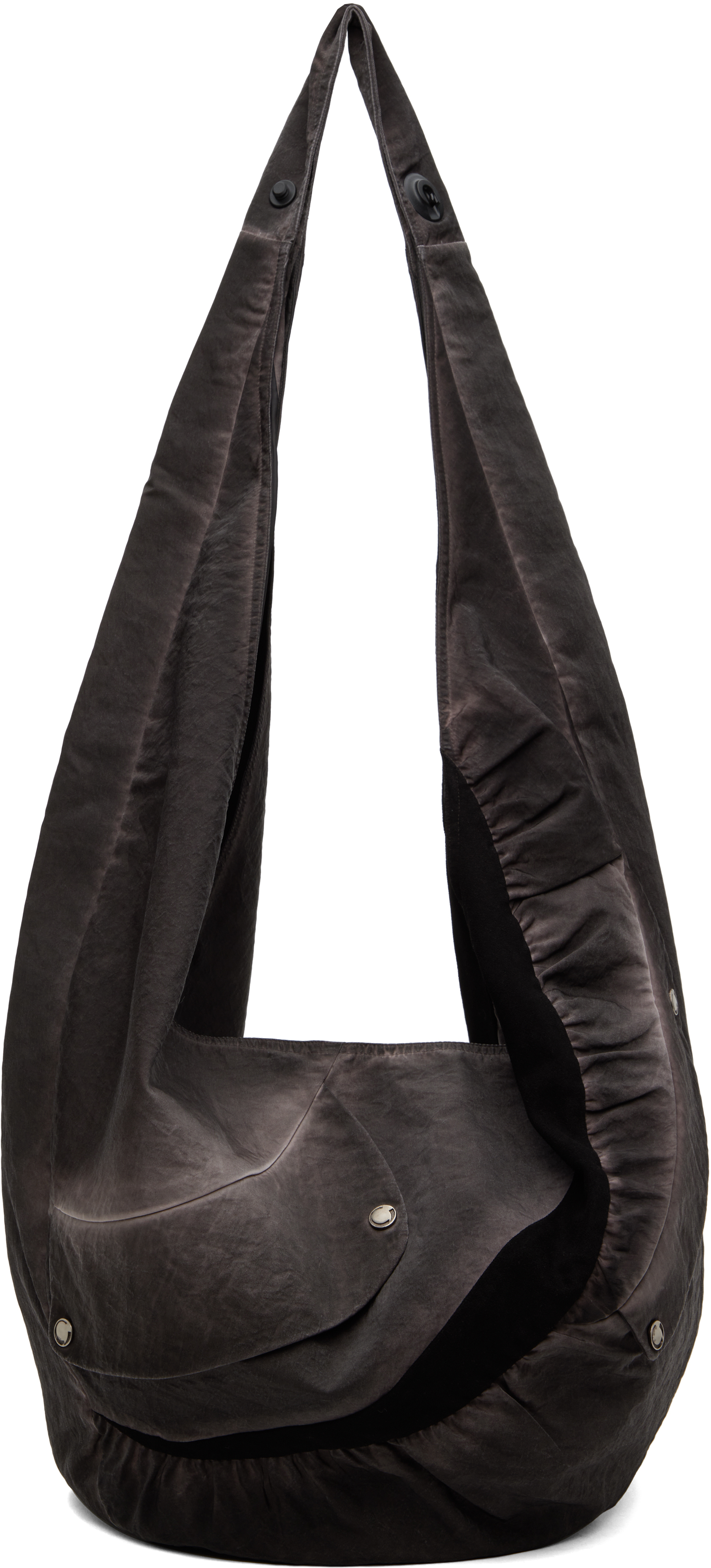 SSENSE Exclusive Brown Garment Dyed Slouch Tote