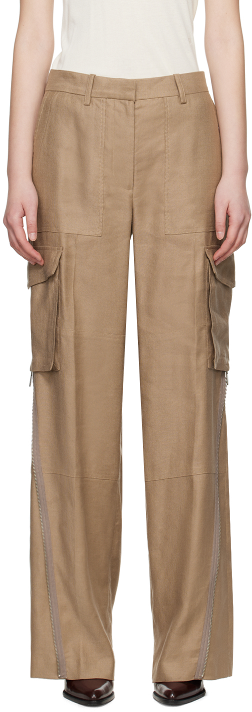 Brown Cargo Carpenter Trousers