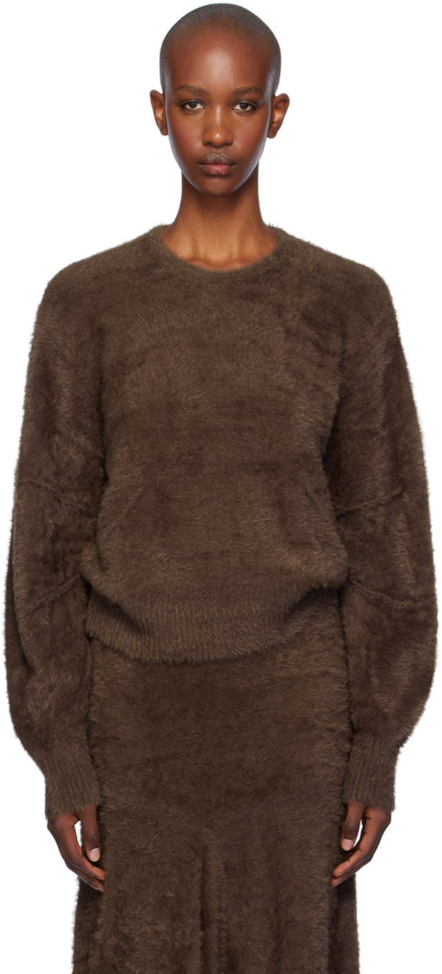 Brown Eyelash Apex Sweater