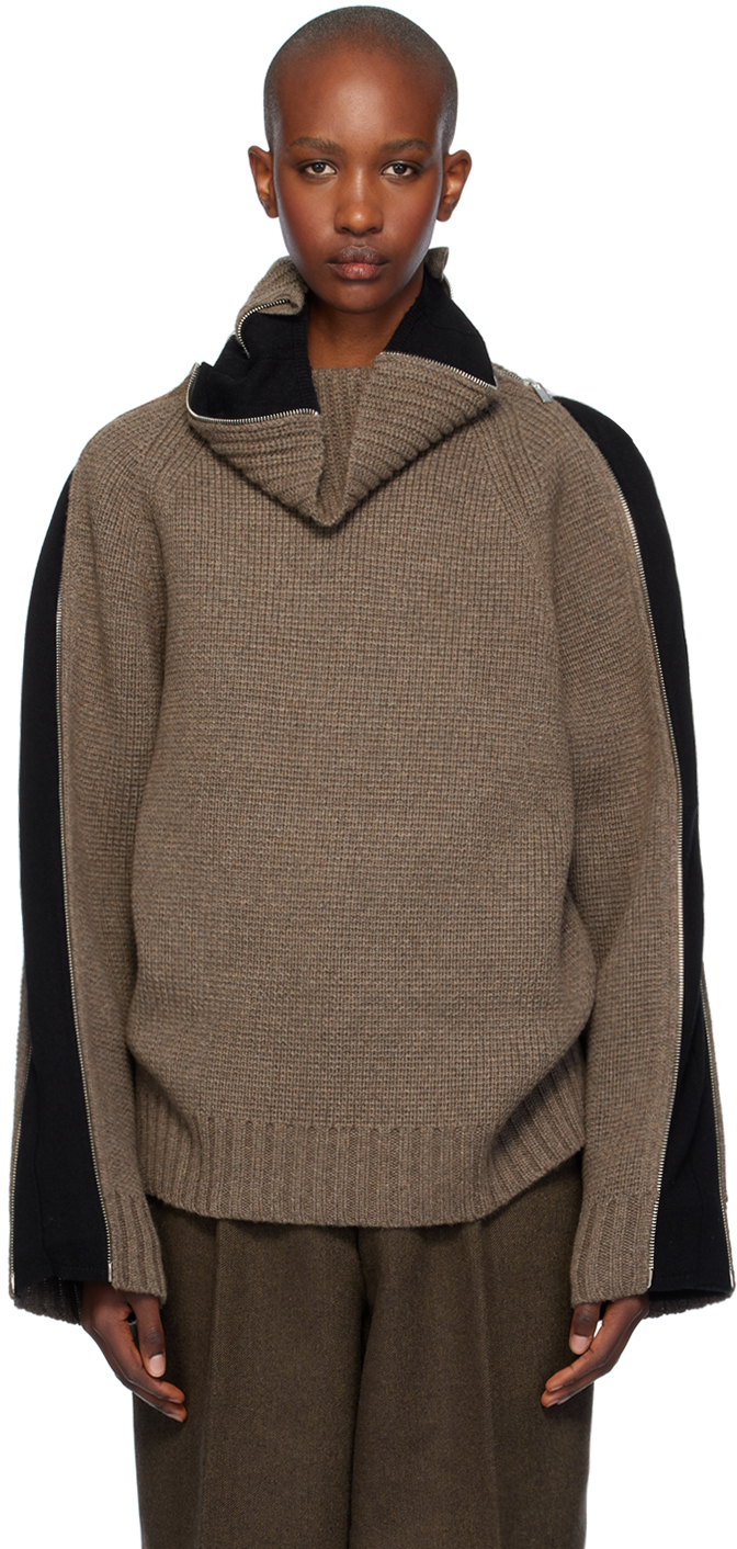 Taupe Suitcase Turtleneck