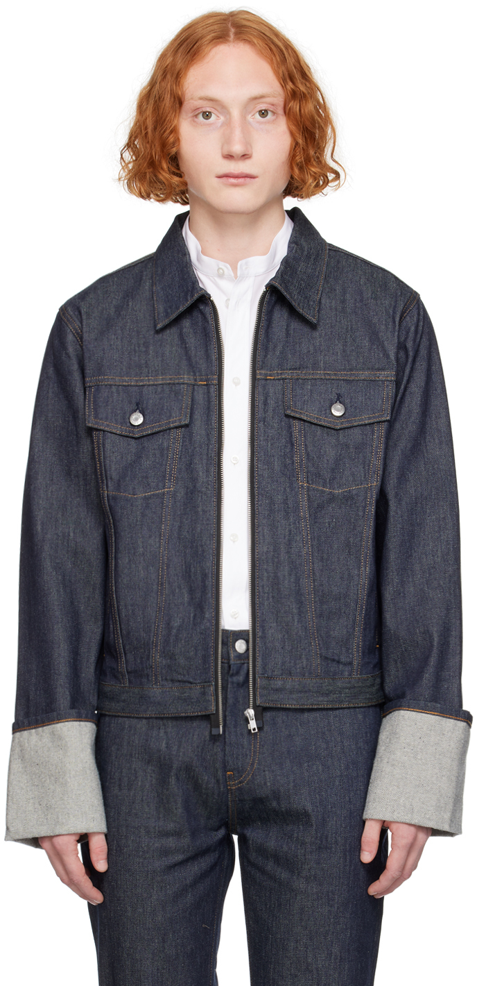 Indigo Cuffed Denim Jacket