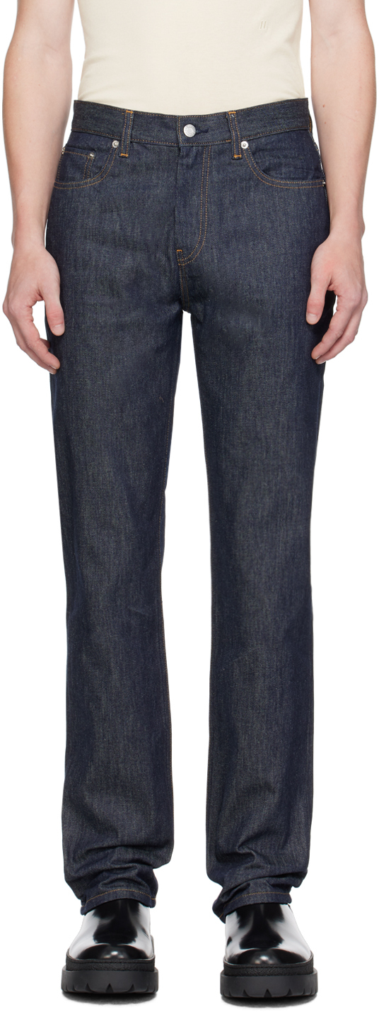 Indigo Mid-Rise Slim Jeans