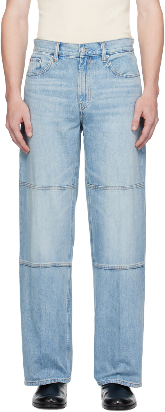 Shop Helmut Lang Blue Carpenter Jeans In Light Indigo - G1w