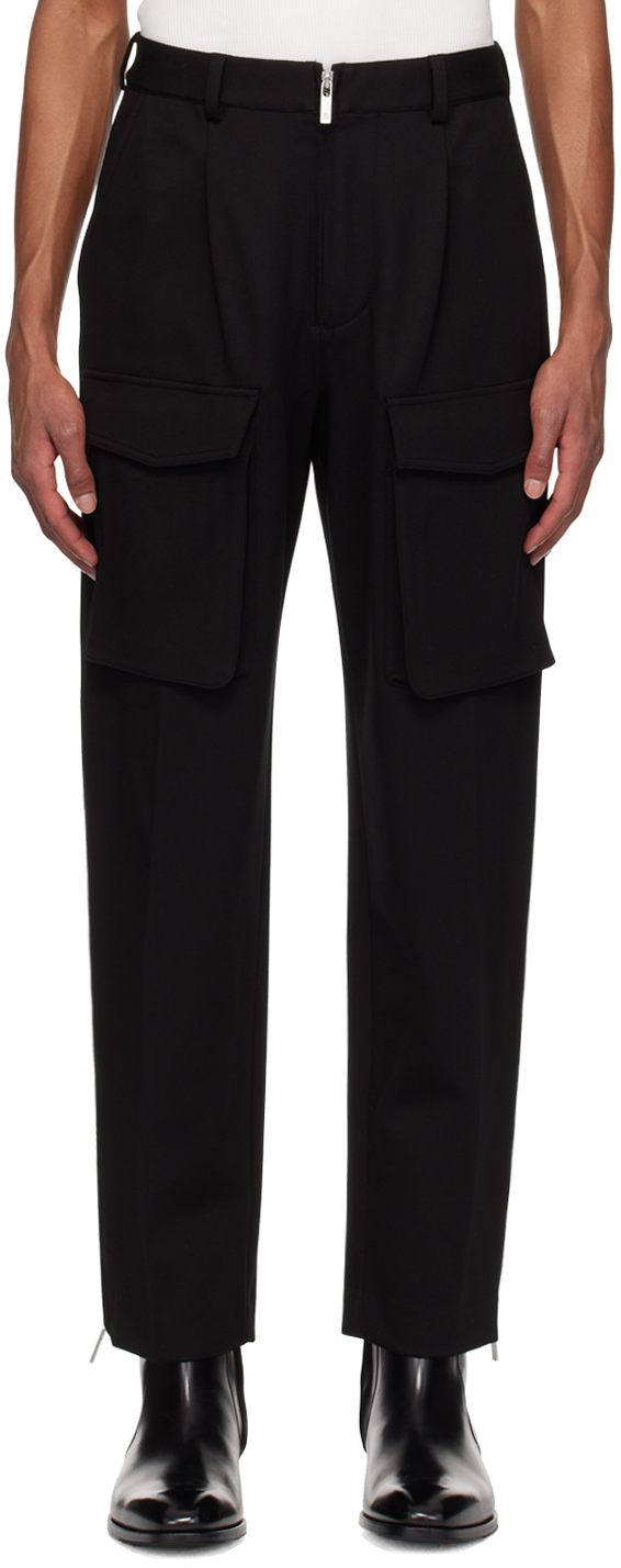 Black Pocket Zoot Trousers