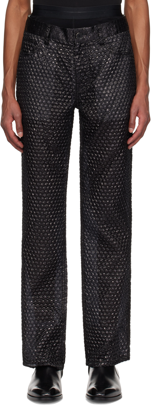 Black Bubblewrap Worker Trousers