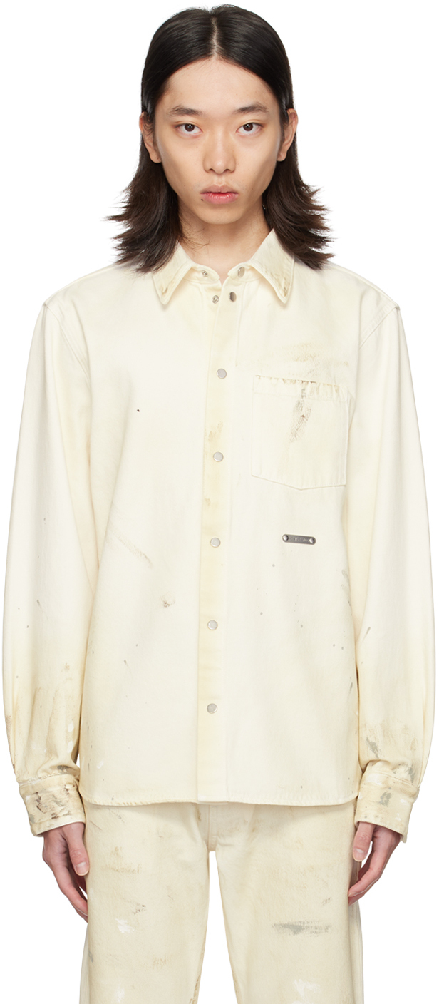 Off-White Painted Denim Shirt