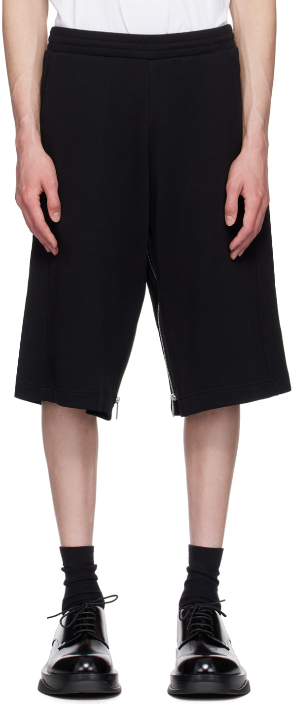 Shop Helmut Lang Black Expansion Panel Shorts In Black - 001