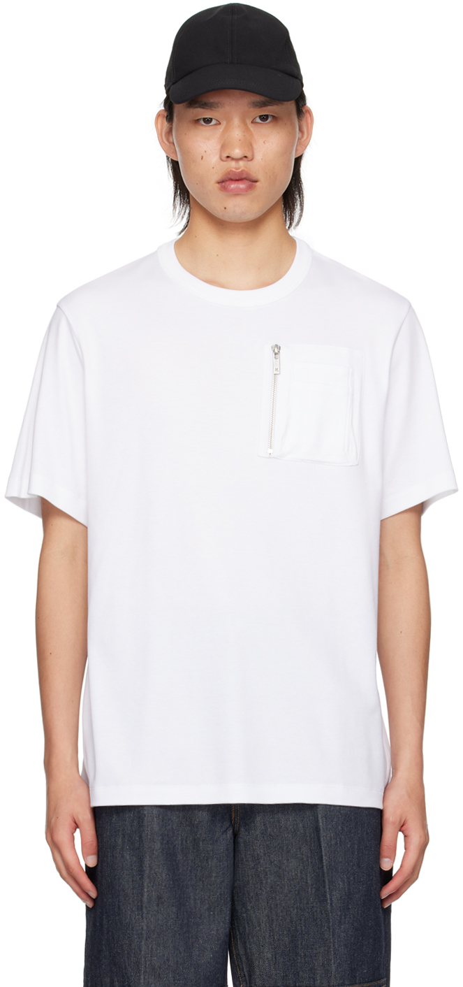 White Utility Pocket T-Shirt