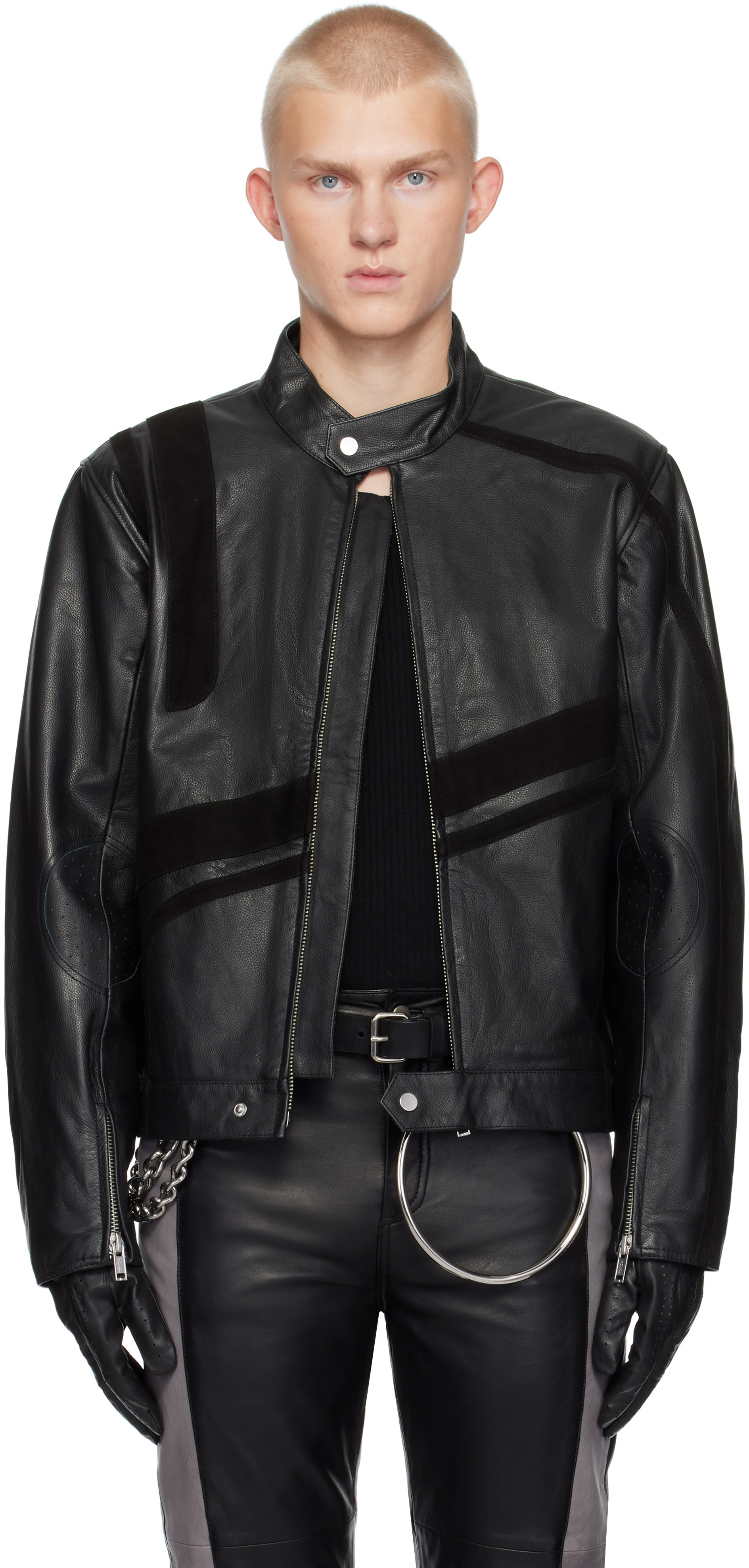 Shop Deadwood Black Hiro Leather Jacket