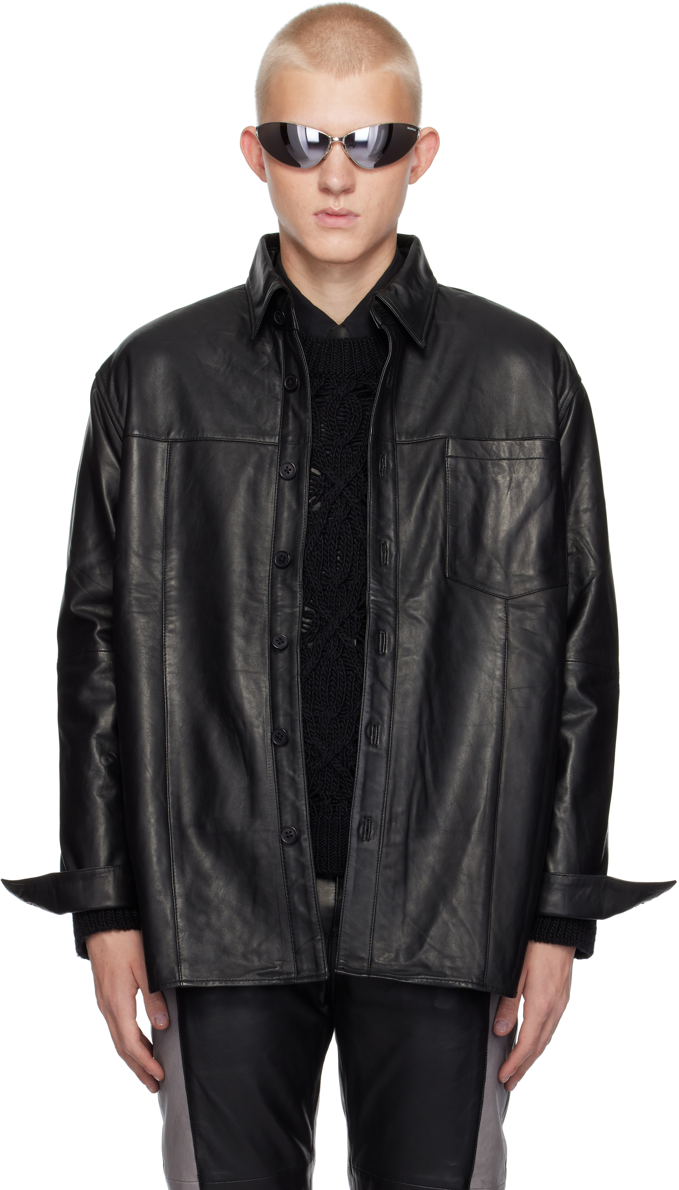 Shop Deadwood Black Stanley Leather Blazer