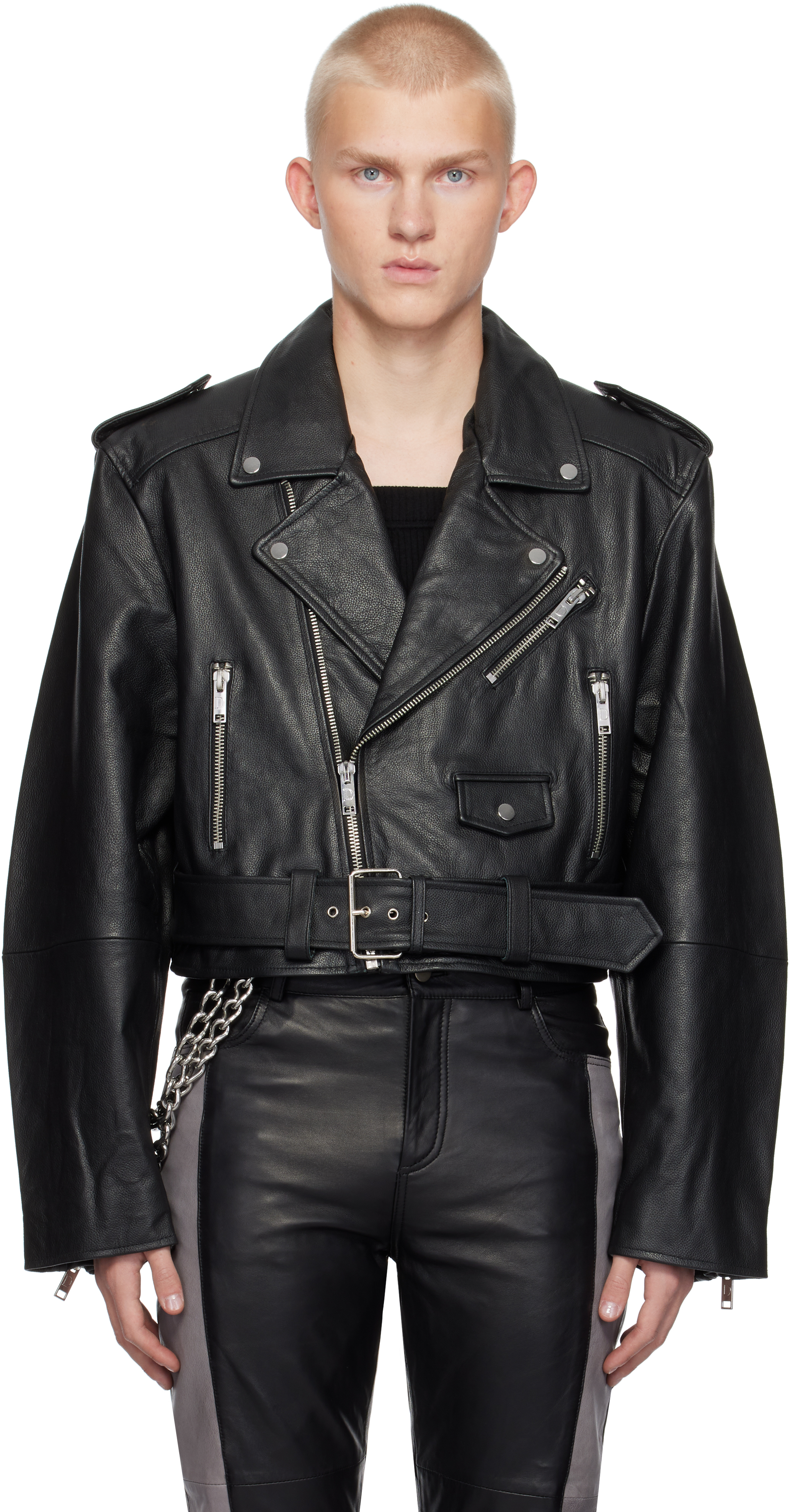 Shop Deadwood Black Dormi Leather Jacket