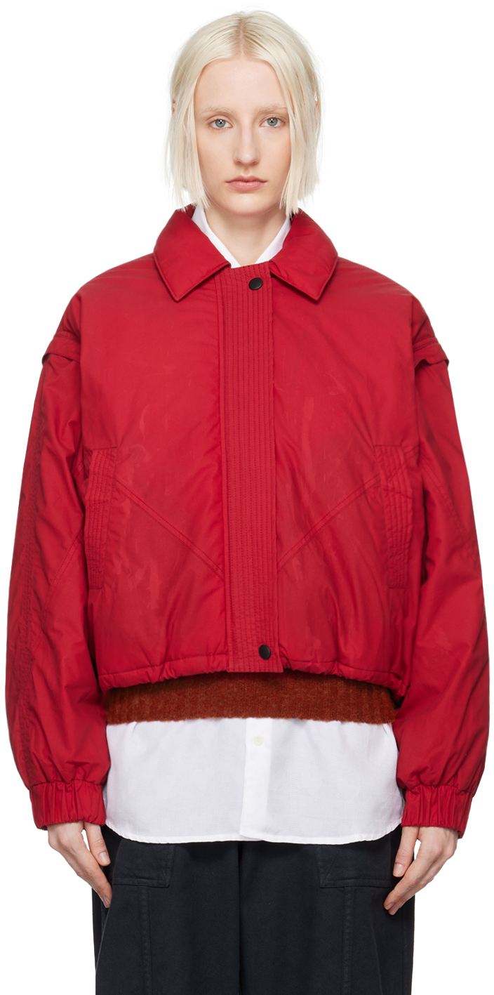 Shop Ymc You Must Create Red Heath Bomber Jacket In 60-red