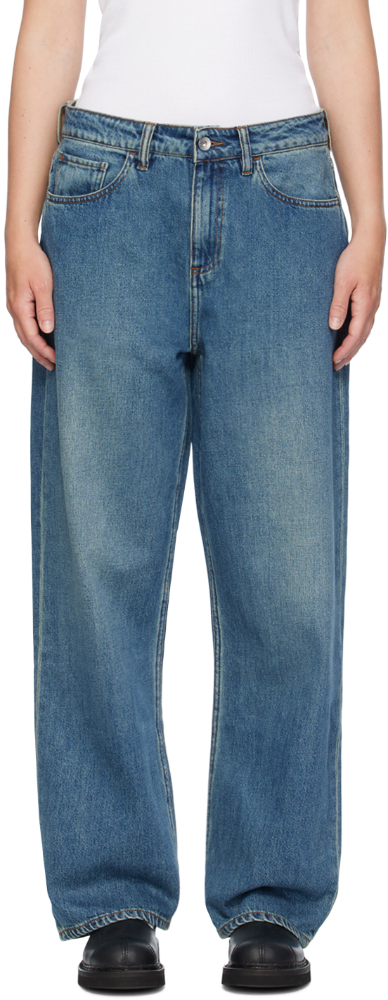 Ymc You Must Create Indigo Silver Jeans In 40-washed Indigo