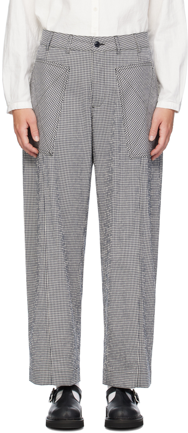 Navy & Off-White Peggy Trousers