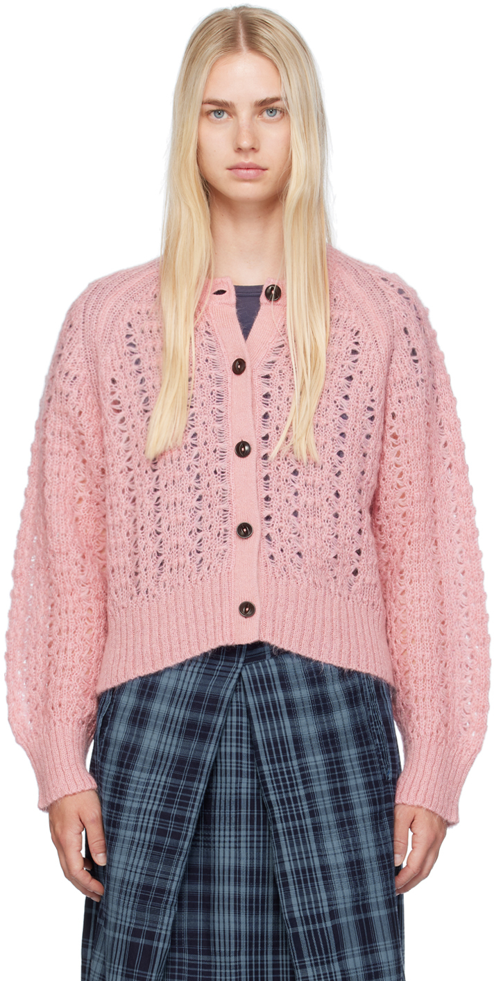 Pink Foxtail Cardigan