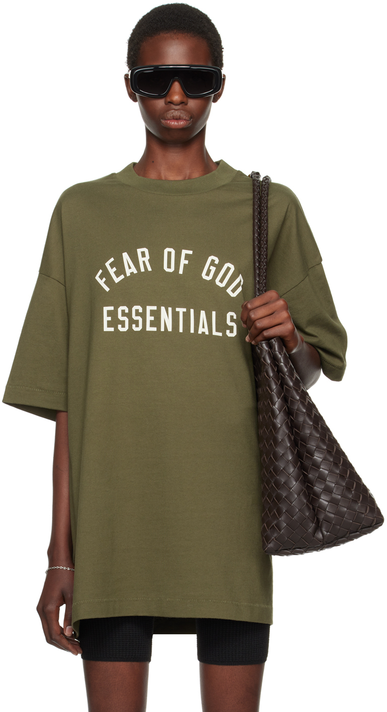 Khaki Crewneck T-Shirt