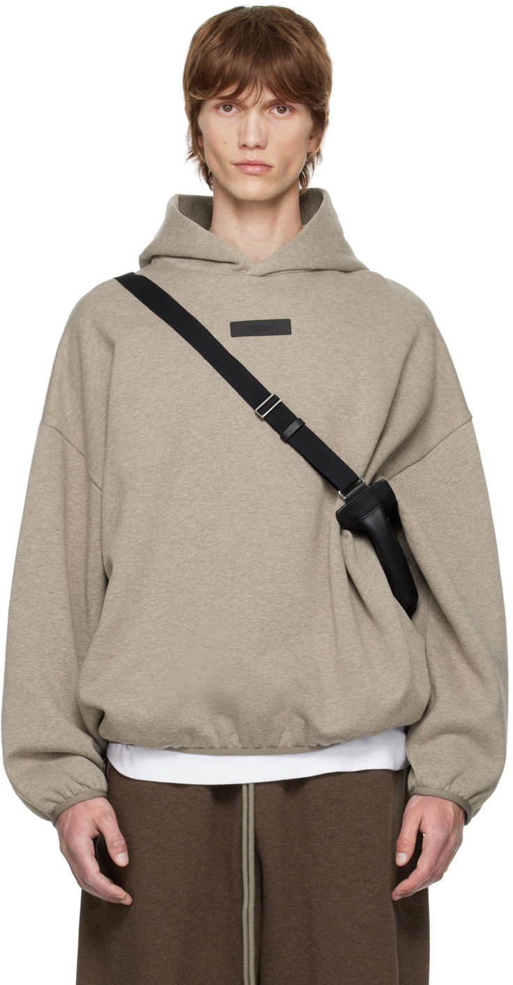 Gray Elasticized Hoodie