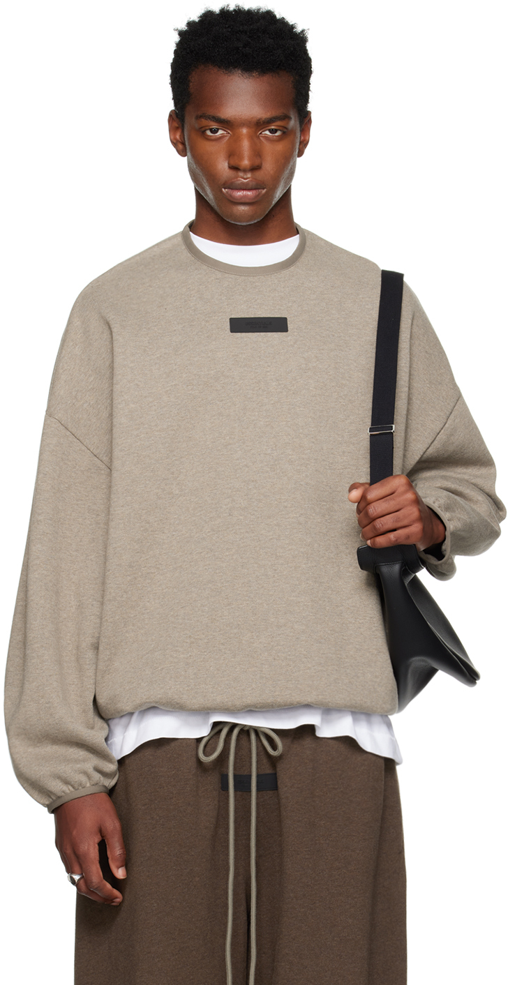 Gray Elasticized Sweatshirt