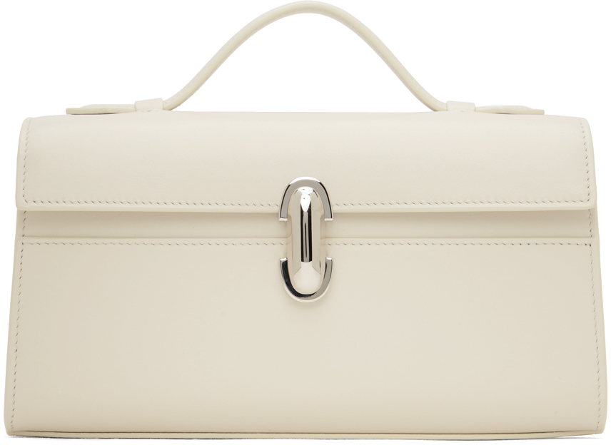 SAVETTE OFF-WHITE SYMMETRY POCHETTE TOP HANDLE BAG