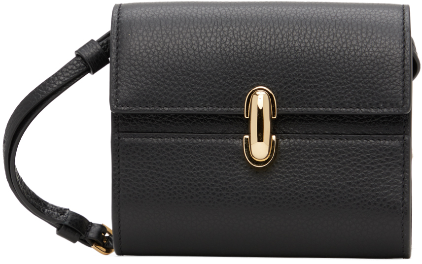 Shop Savette Black Symmetry Wallet Bag In 001 Black