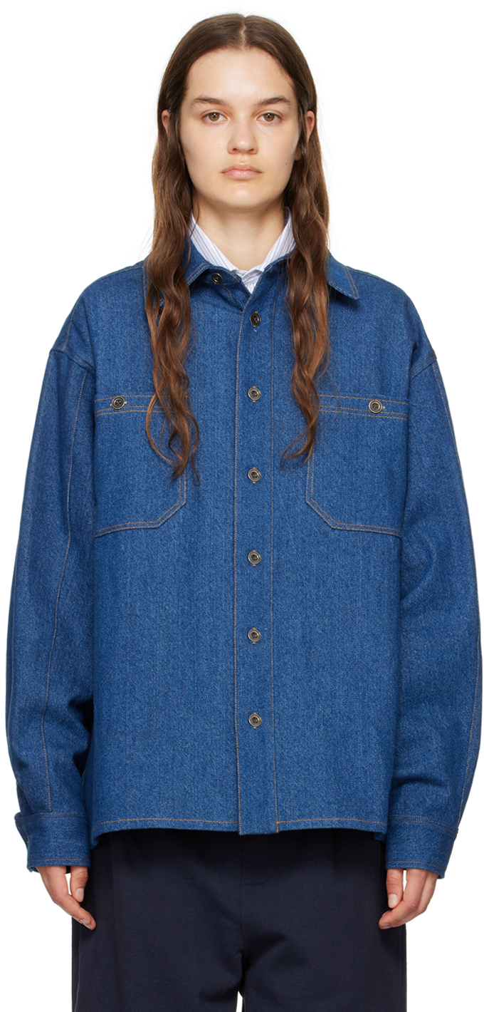 Indigo Washed Denim Shirt